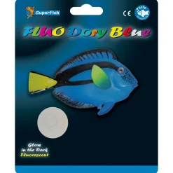 Superfish Fluo Dory - Aquarium - Ornament - 14x3x16 cm Blauw