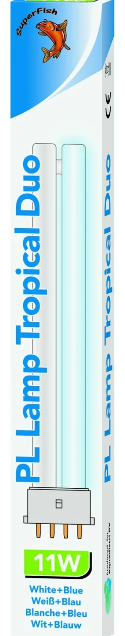 Superfish Pl Lamp Tropical Duo Aqua 40 - Verlichting - Wit Blauw 11 Watt