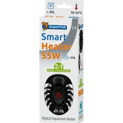 Superfish Smart Verwarmer 0-30 L - Verwarming - 20.8 cm Zwart 55 Watt