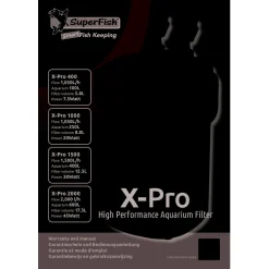 Superfish X Pro Aquarium Buitenfilter 1500 - Filters - 400 l Wit 400 l/h
