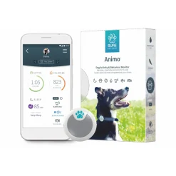 Sure Petcare Animo Gedragsmonitor Voor Honden - Activiteitentracker - 37 cm 22 g Grijs