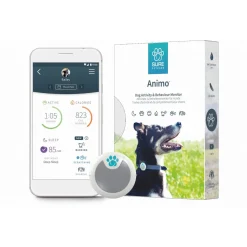 Sure Petcare Animo Gedragsmonitor Voor Honden - Activiteitentracker - 37 cm 22 g Grijs