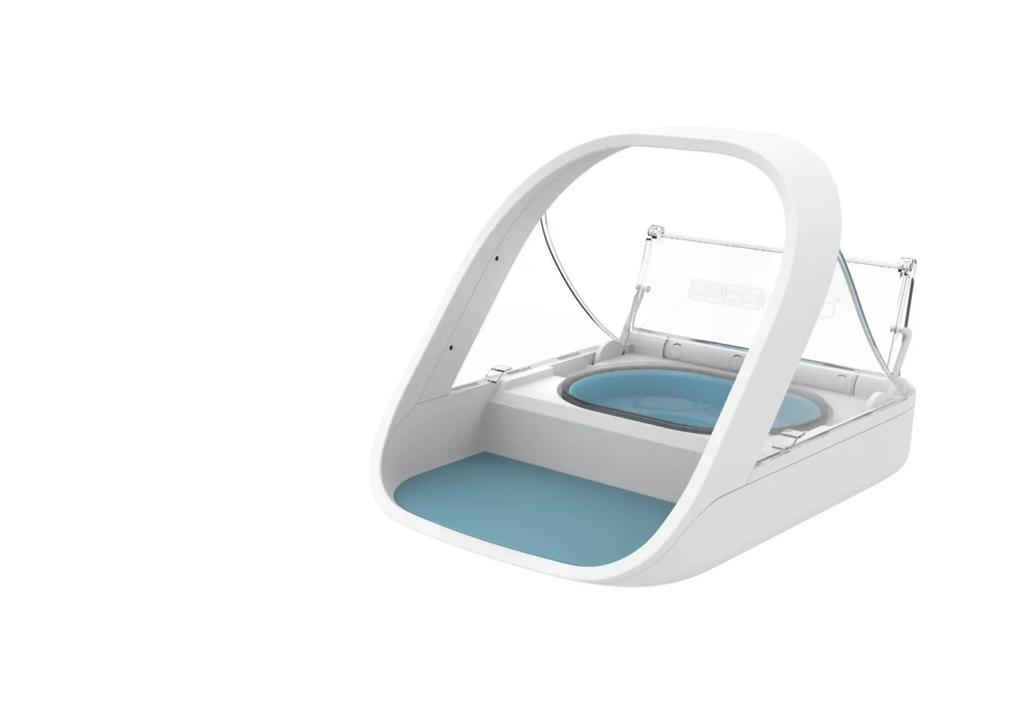 Surefeed Microchip Petfeeder Voerbak - Kattenvoerbak - 31x23x21.5 cm Wit