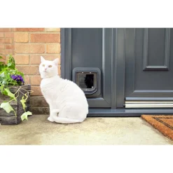 Sureflap Microchip Kattenluik - Kattendeur - Grijs Wit