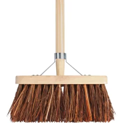Talen Tools Bezem Met Steel - Reiningingsgereedschap - Bruin