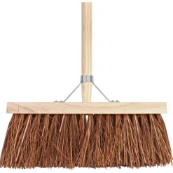 Talen Tools Bezem Met Steel - Reiningingsgereedschap - Bruin