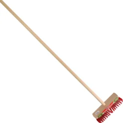 Talen Tools Onkruidbezem Met Steel - Reiningingsgereedschap - 28 cm Rood