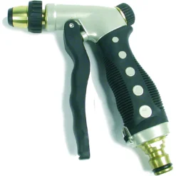 Talen Tools Pistoolspuit Regelbaar Messing Nippel - Handsproeier - 23x14x2.8 cm 320 g Groen Wit per stuk