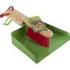 Talen Tools Stoffer En Blik Leeuw En Konijn - Reiningingsgereedschap - 24x20 cm 340 g Groen Rood per stuk