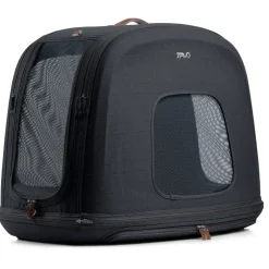 Tavo Pets Crispin Autostoel - Hondenautoaccessoire - 55x45x75 cm Zwart Zwart