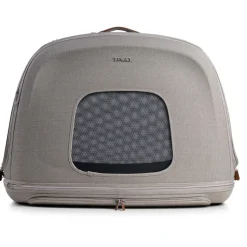 Tavo Pets Crispin Autostoel - Hondenautoaccessoire - 55x45x75 cm Grijs Zwart