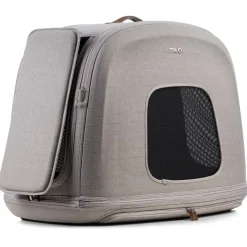 Tavo Pets Crispin Autostoel - Hondenautoaccessoire - 55x45x75 cm Grijs Zwart