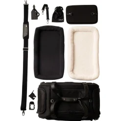 Tavo Pets Dupree Autostoel - Hondenautoaccessoire - 47x29x26 cm Zwart Zwart