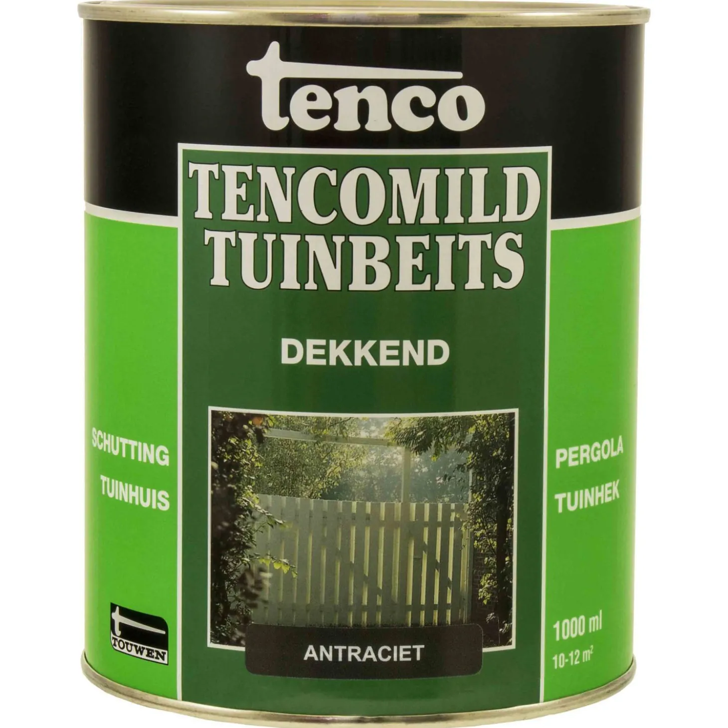 Tenco Tencomild Dekkend - Tuinbeits - 1 l Antraciet Dekkend