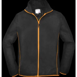 Terra Trend Job Fleecejack Zwart&Oranje - Werkkleding