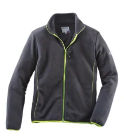 Terrax Fleecejack Zwart&Lime - Werkkleding