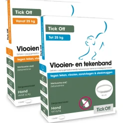 Tick Off Vlooien- En Tekenband Vanaf 25 Kg - Anti tekenmiddel - 75 cm > 25 Kg