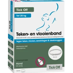 Tick Off Vlooien- En Tekenband Tot 25 Kg - Anti tekenmiddel - 60 cm < 25 Kg