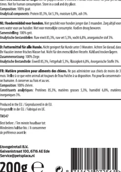 Timo Geitenhuid - Hondensnacks - Geit 15 cm 200 g
