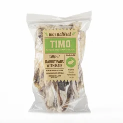 Timo Konijnenoren Met Vacht - Hondensnacks - 10 stuks