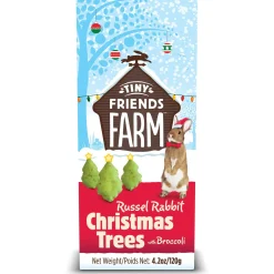 Tiny Friends Farm Russel Rabbit Christmas Trees - Knaagdiersnack - Broccoli 120 g
