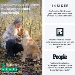 Tractive Gps Tracker Dog Xl - Hondenlocatievinder - 89x51x24 mm Groen Geschikt Voor Honden ><noscript><img width=
