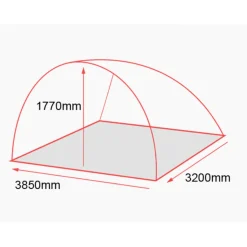 Trakker Tempest 200 Bivvy - Bivvy - 170x375x310 cm