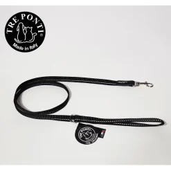 Tre Ponti Economic Lijn Reflecterend - Hondenriem - 125 cm Zwart Reflectie