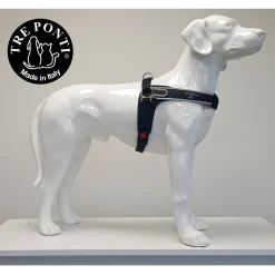 Tre Ponti Forza Tuig Zwart&Reflectie - Hondenharnas