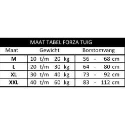 Tre Ponti Forza Tuig Zwart&Reflectie - Hondenharnas