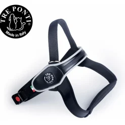 Tre Ponti Primo Tuig Zwart&Reflecterend - Hondenharnas