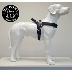 Tre Ponti Primo Tuig Zwart&Reflecterend - Hondenharnas