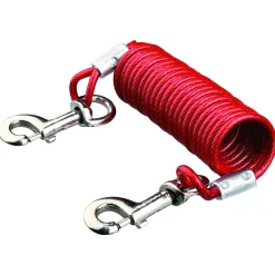 Trixie Aanleglijn Met Spiraalkabel - Hondenriemaccessoire - 5 m Rood