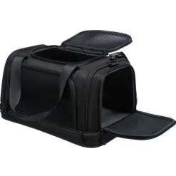 Trixie Airline Tas Plane 28x25x44cm - Hondendraagtas - 28x25x44 cm Zwart