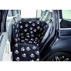 Trixie Autobeschermdeken Smal Met Hoge Zijdelen - Hondenautoaccessoire - 145x50 cm Zwart Beige