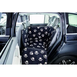 Trixie Autobeschermdeken Smal Met Hoge Zijdelen - Hondenautoaccessoire - 145x50 cm Zwart Beige
