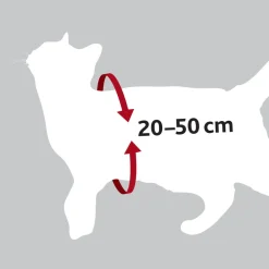 Trixie Auto-Tuig Voor Katten - Kattenharnas - Rood 20-50 Cm