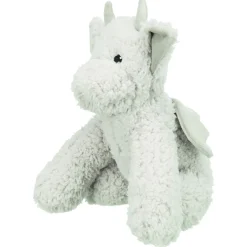Trixie Be Eco Draak Elwin - Hondenspeelgoed - 28 cm Wit