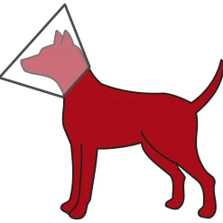 Trixie Beschermkraag Kunststof - Beschermnekkraag - 31-38x15 Cm S/M