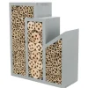 Trixie Bijenhotel 3-Delig - Nestkast - 30x12x35 cm Grijs
