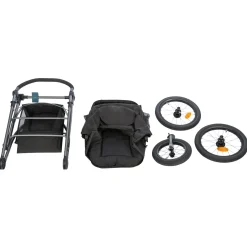 Trixie Buggy - Hondentrolley - 112x60x120 cm Zwart Petrol