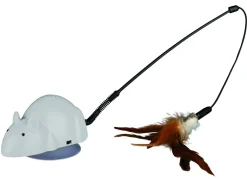 Trixie Crazy Mouse - Kattenspeelgoed - 12 cm Wit