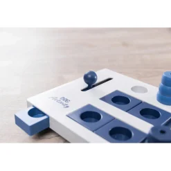 Trixie Dog Activity Mini Mover Strategiespel - Hondenspeelgoed - 25x20 cm Dark Navy Wit Lichtblauw Level 3