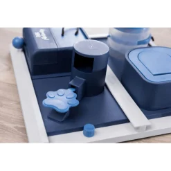 Trixie Dog Activity Poker Box 2 Strategiespel - Hondenspeelgoed - 31x31 cm Dark Navy Wit Lichtblauw Level 3