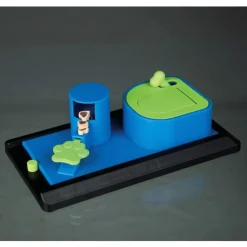 Trixie Dog Activity Poker Box Vario Strategiespel - Hondenspeelgoed - 32x17 cm Dark Navy Wit Lichtblauw Level 2