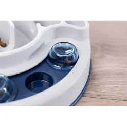 Trixie Dog Activity Slide & Feed Denkspel - Hondenspeelgoed - 30x27 cm Wit Dark Navy Level 1