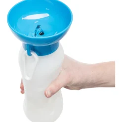 Trixie Drinkfles Met Waterbak Voor Onderweg - Reisdrinkbak - 550 ml