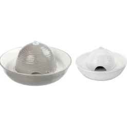 Trixie Drinkfontein Vital Flow Mini Keramiek - Kattendrinkbak - Ø24x10 cm 0.8 l Wit