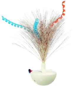 Trixie Feather Wobble - Kattenspeelgoed - Ø5x14 cm Wit