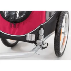 Trixie Fietskar - Hondenfietskar - Zwart Rood 53x60x60/117 Cm Tot 15 Kg Small